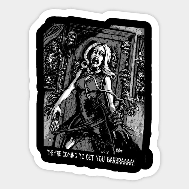 House of Zombies Sticker by monstermangraphic